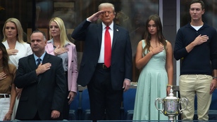 Hangos fújolás fogadta Donald Trumpot a US Open döntőjén