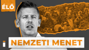 Élőben a Nemzeti Menetről, kövesse velünk Magyar Péter beszédét!