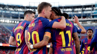 Ráijesztettek a Barcelonára, ám végül simán nyertek a katalánok