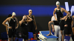 Jól kezdtek a magyarok az Európa-bajnokságon, országos csúcsot úszott a női gyorsváltó