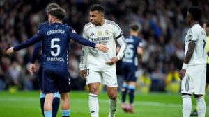 Kilenc emberrel fejezte be a meccset a Real Madrid, hazai pályán kapott ki a Celtától